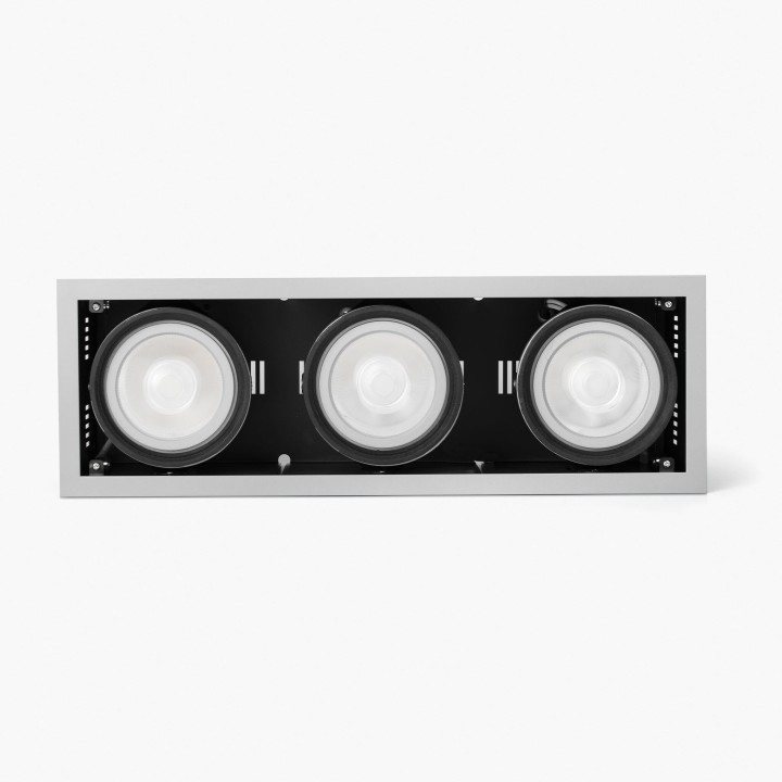 Faro COLIN-3 Empotrable gris QR-111 50W