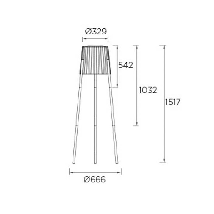 Lámpara de Pie Exterior E27 Leds C4 BARCINO