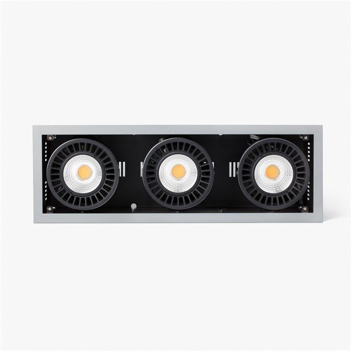 Faro COLIN-3 empotrable gris CRI95 72-108W 3000K 56°