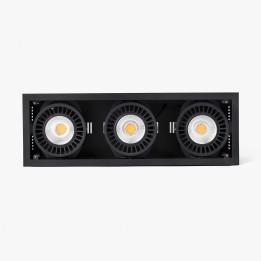 Faro COLIN-3 empotrable negro CRI95 72-108W 4000K 20°