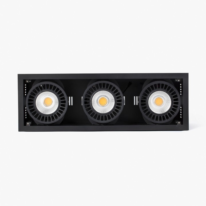 Faro COLIN-3 empotrable negro 72-108W FASHION 20°