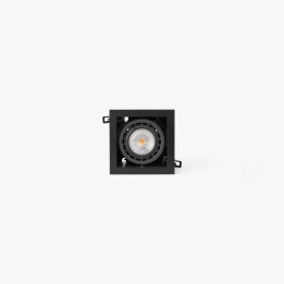 Faro NANO COLIN-1 empotrable negro con marco 7-13W 2700K 20°