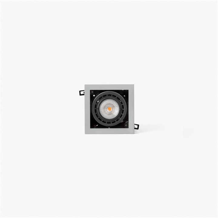 Faro NANO COLIN-1 empotrable gris con marco 7-13W 2700K 56°