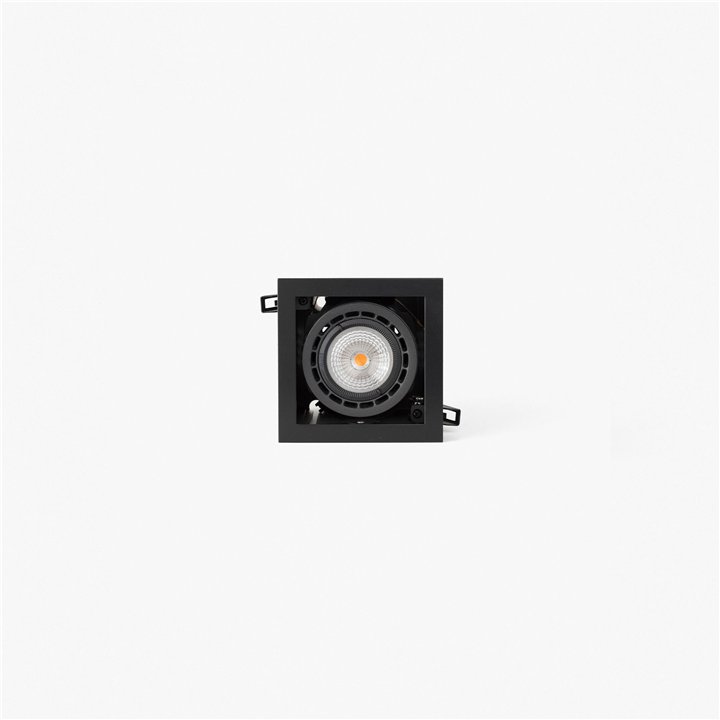 Faro NANO COLIN-1 empotrable negro con marco 7-13W 4000K 56°