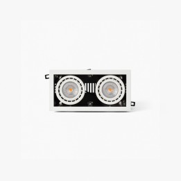 Faro NANO COLIN-2 empotrable blanco con marco 14-26W 2700K 56°