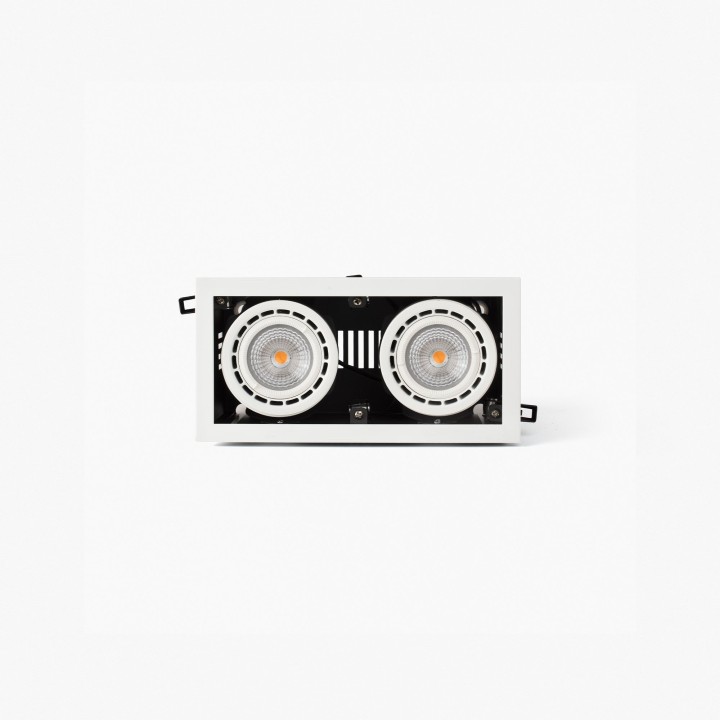 Faro NANO COLIN-2 empotrable blanco con marco 14-26W 3000K 20°