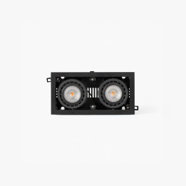 Faro NANO COLIN-2 empotrable negro con marco 14-26W 3000K 56°
