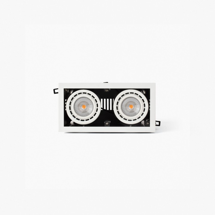 Faro NANO COLIN-2 empotrable blanco con marco 14-26W 4000K 20°