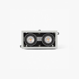 Faro NANO COLIN-2 empotrable gris con marco 14-26W 4000K 56°