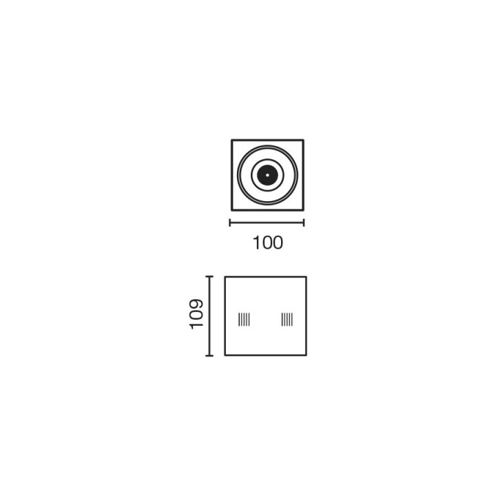 Faro NANO COLIN-1 empotrable blanco sin marco 7-13W 4000K 20°