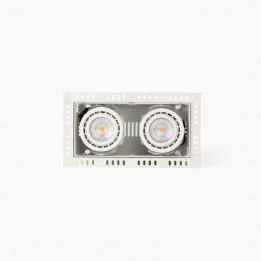 Faro NANO COLIN-2 empotrable blanco sin marco 14-26W 2700K 56°