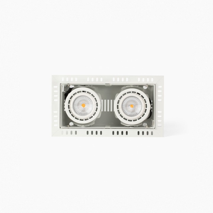 Faro NANO COLIN-2 empotrable blanco sin marco 14-26W 3000K 20°