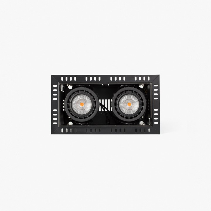 Faro NANO COLIN-2 empotrable negro sin marco 14-26W 3000K 20°