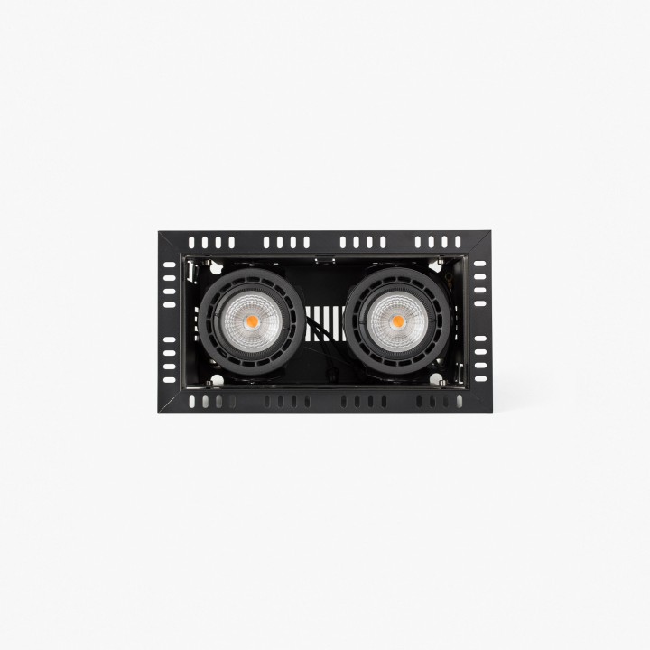 Faro NANO COLIN-2 empotrable negro sin marco 14-26W 3000K 56°