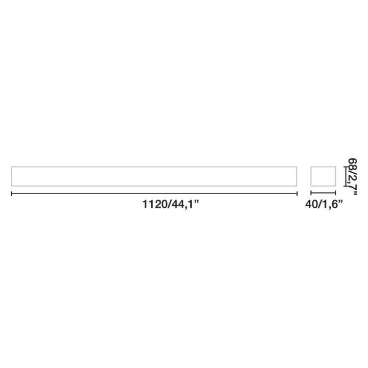 Faro VIA Superficie blanco 112CM 34W 4000K
