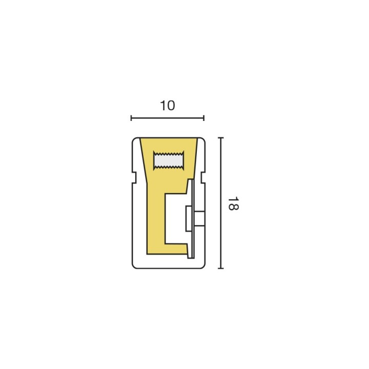 Faro Tira LED vertical IP67 3000K