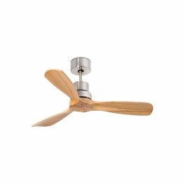 Faro MINI LANTAU S Ventilador níquel mate/pino DC