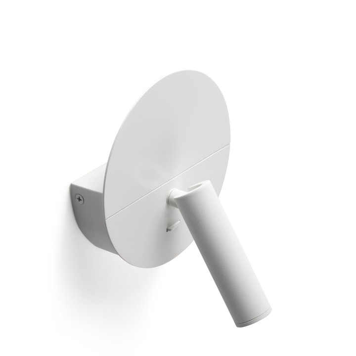 Faro DUAS Lámpara aplique lector blanco con USB