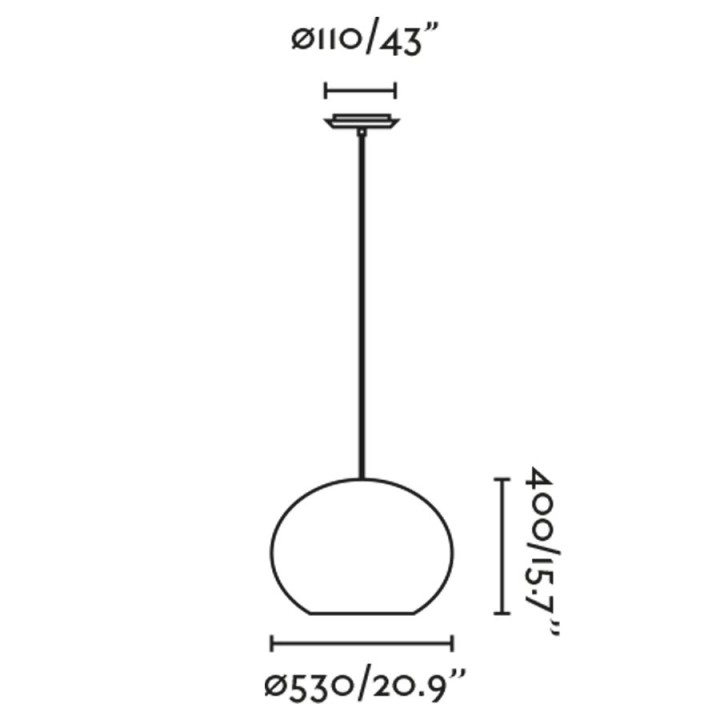 Faro HAKA 530 Lámpara colgante negra/ratán