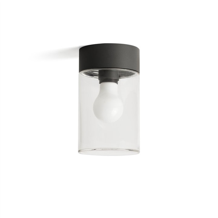 Faro KILA 200 Lámpara plafón gris oscuro transparente