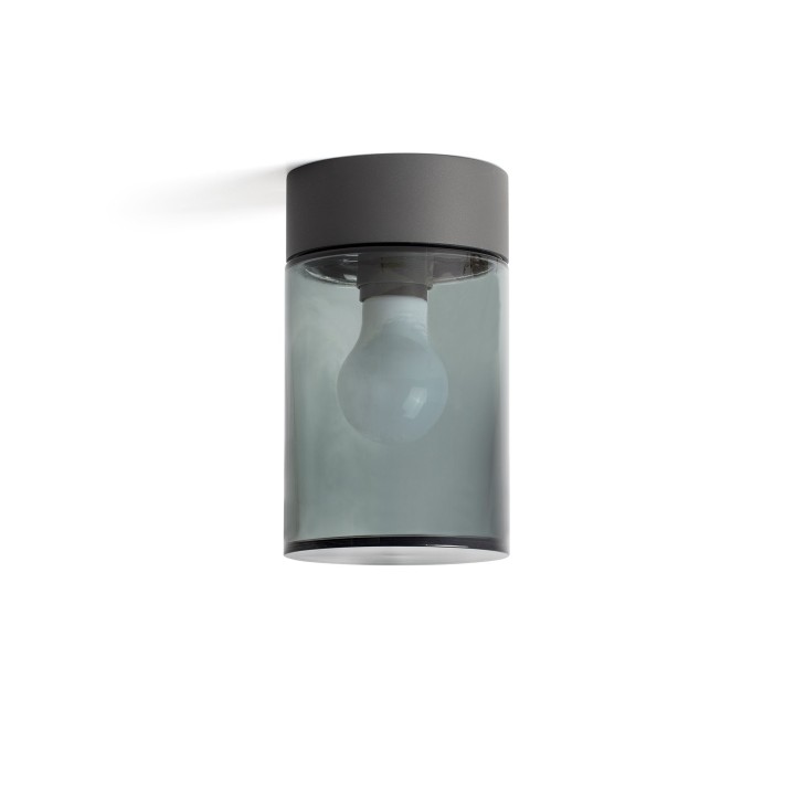 Faro KILA 200 Lámpara plafón gris oscuro ahumado