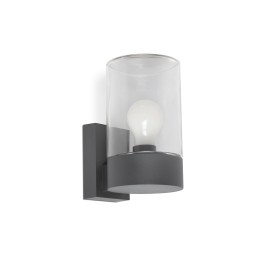 Faro KILA Lámpara aplique gris oscuro transparente