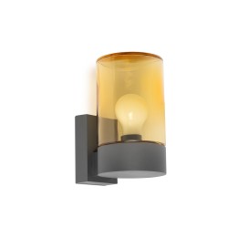 Faro KILA Lámpara aplique gris oscuro ámbar