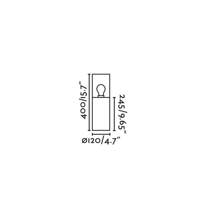 Faro KILA 400 Lámpara baliza gris oscuro ámbar