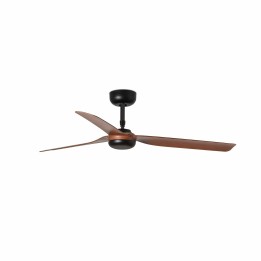 Faro PUNT M Ventilador negro/madera oscura DC SMART
