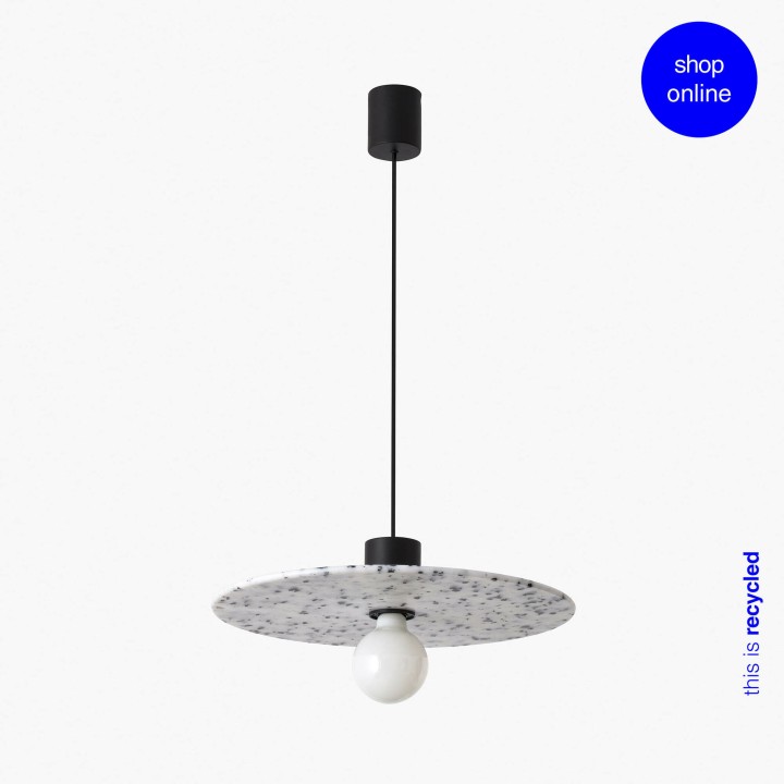 Faro CONFETTI 400 lámpara colgante marmóreo reciclada ø45cm