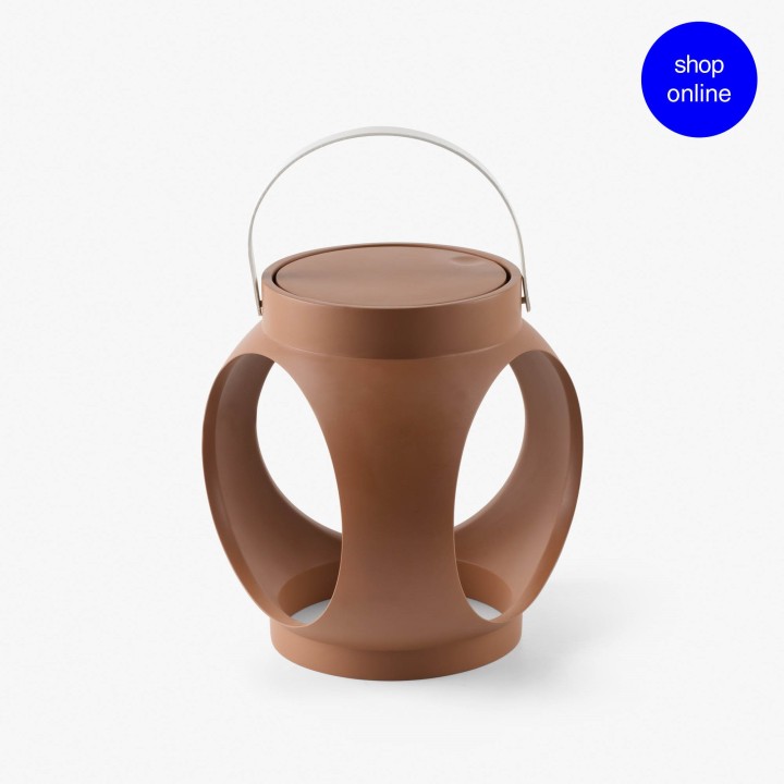 Faro CANDELA lámpara portátil recargable terracota