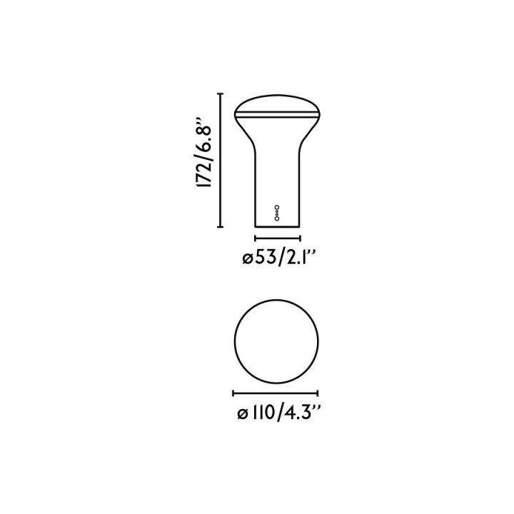Faro BUDDY lámpara portátil gris 3W