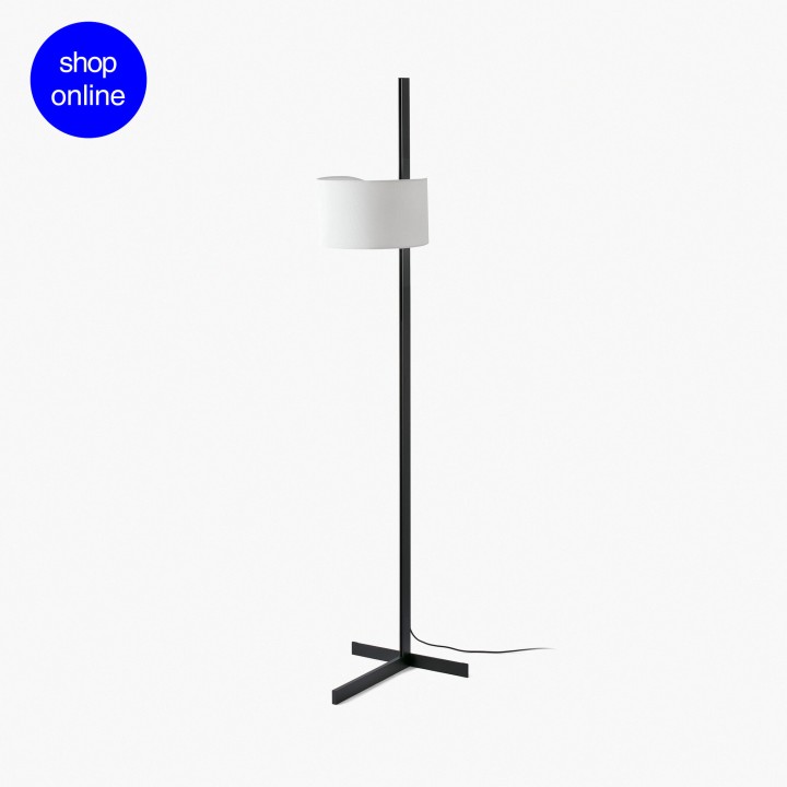 Faro STAND UP Pie de salón negro y blanco