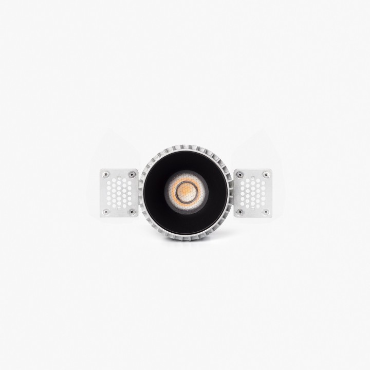 Faro TULIPA downlight trimless empotrable negro 10W 36° 2700K CRI90 dali