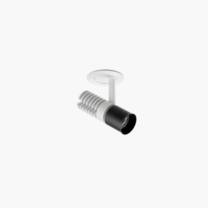 Faro UNO projector pulldown empotrable blanco/negro 8W 24° 3000K CRI90 dali