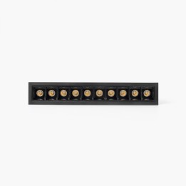 Faro TROOP empotrable 10x2W negro-negro 36° 4000K CRI90
