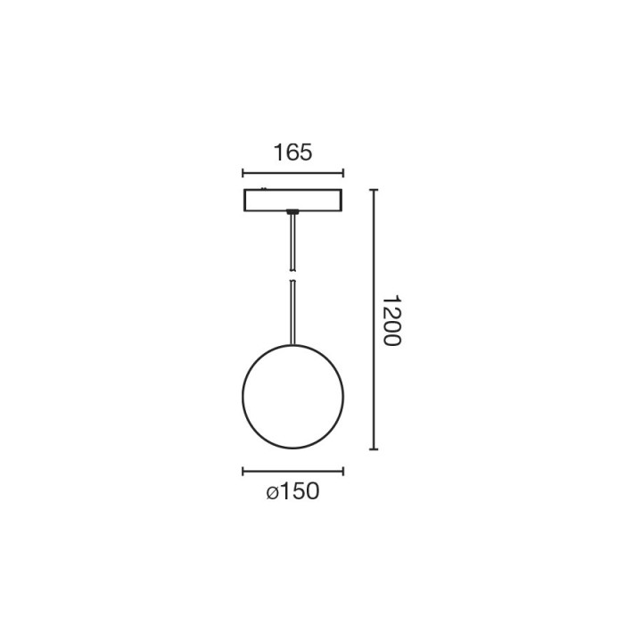 Faro NESO UNIK colgante 3000K blanco