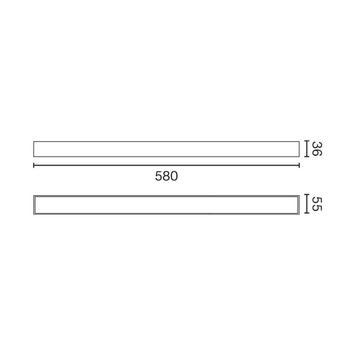 Faro VIA EVO empotrable 580 25W 3000K negro dali