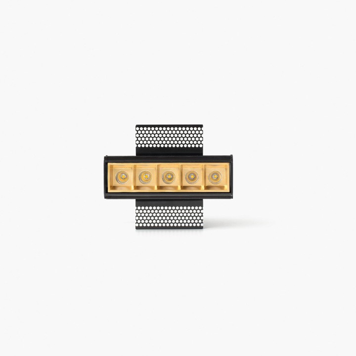 Faro TROOP empotrable 5x2W oro 15° trimless 2700K CRI90