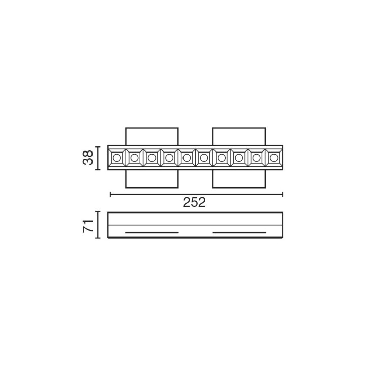 Faro TROOP empotrable 10x2W negro 15° trimless 4000K CRI90