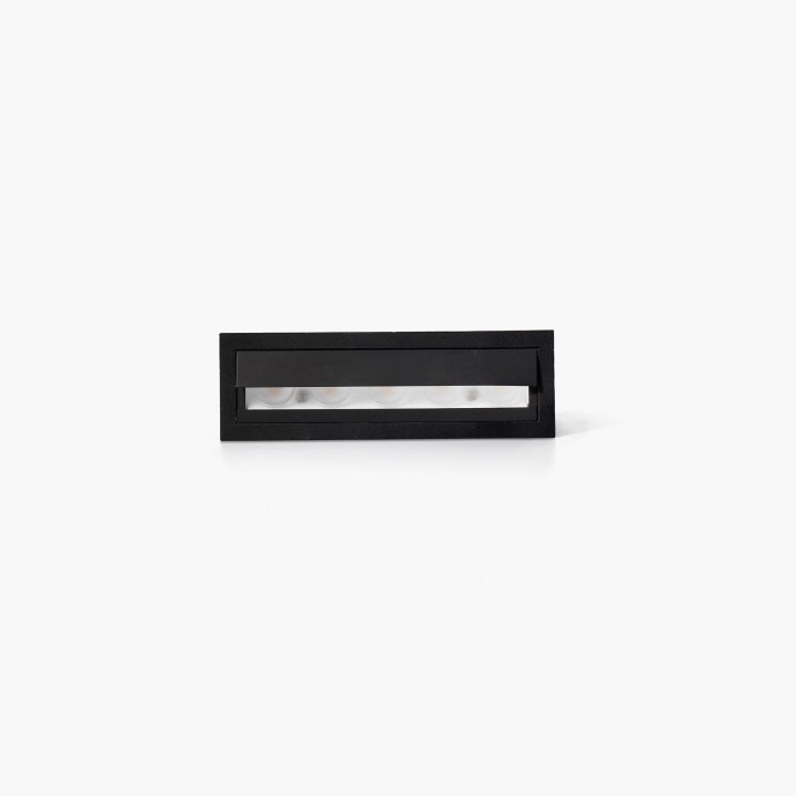 Faro TROOP Bañador de pared empotrable negro-negro 2700K CRI90