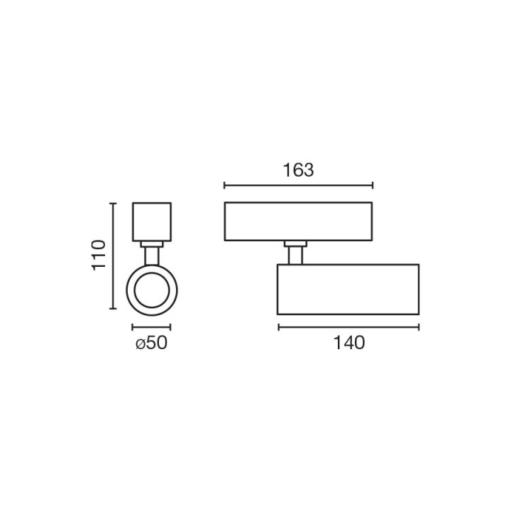 Faro NESO HOLE 10W 3000K 18° blanco