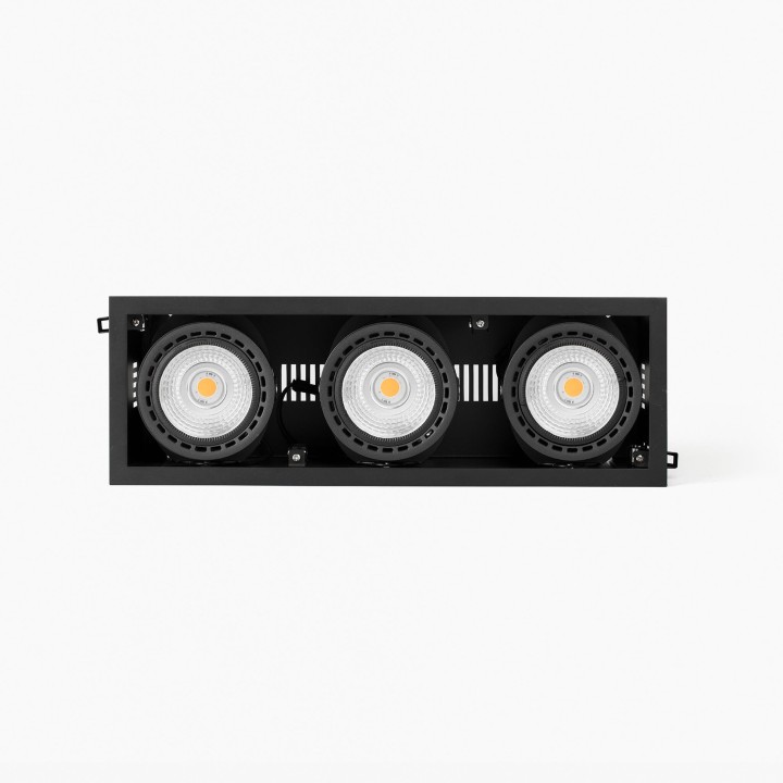 Faro MINI COLIN-3 empotrable negro 75W MEAT 20°