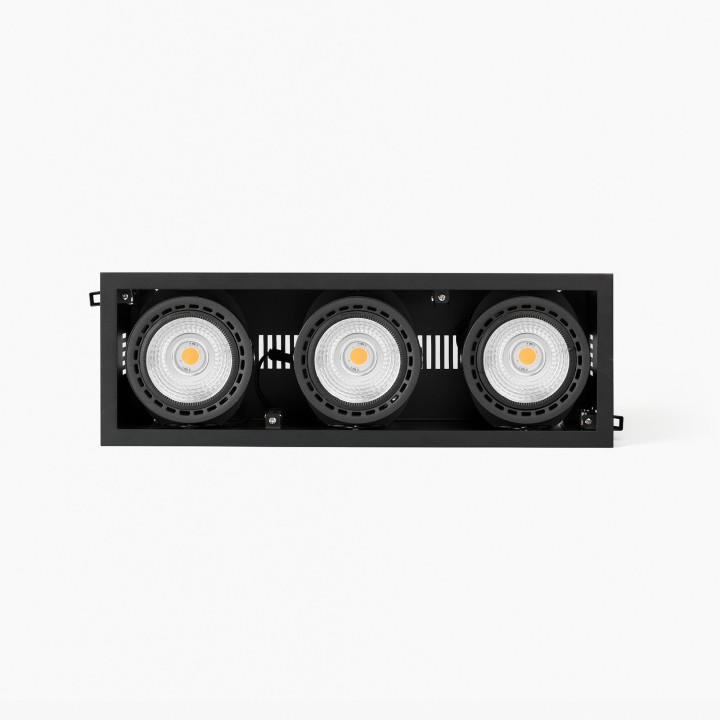 Faro MINI COLIN-3 empotrable negro 75W MEAT 56°