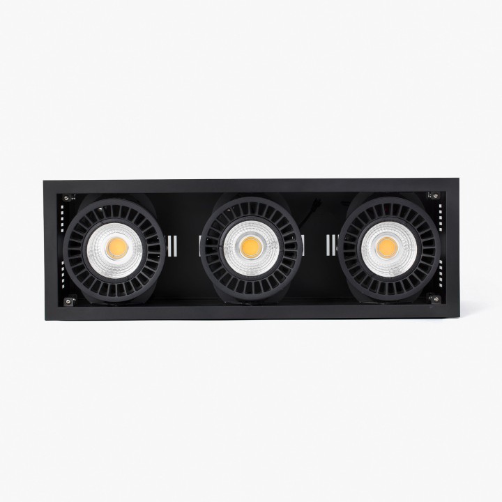 Faro COLIN-3 empotrable negro 72-108W MEAT 56°