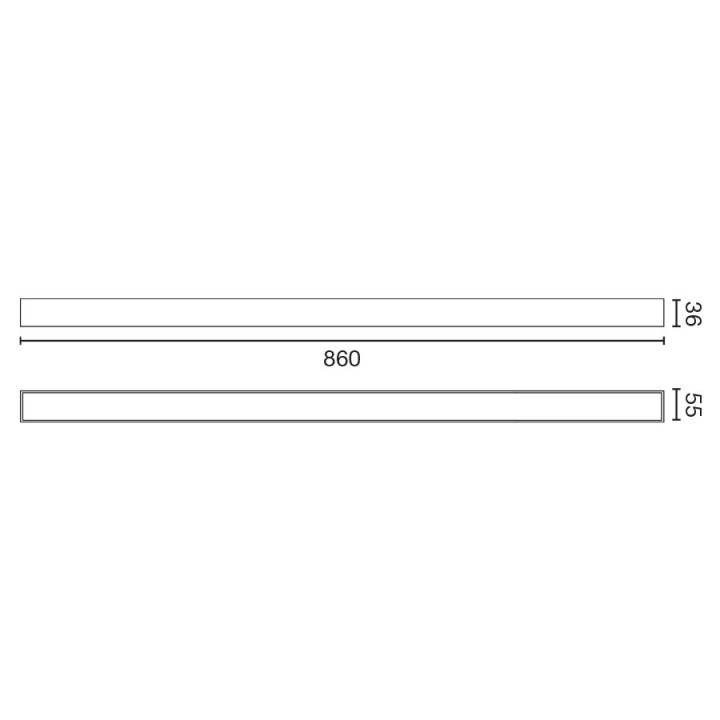 Faro VIA EVO empotrable 860 20W 4000K blanco prismático