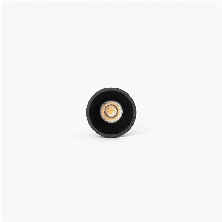 Faro TULIPA downlight empotrable negro 7W 36° 2700K CRI90 dali