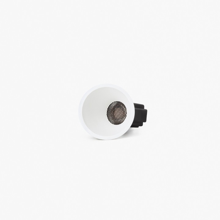 Faro TULIPA downlight empotrable blanco asimétrico 7W 36° 3000K CRI90