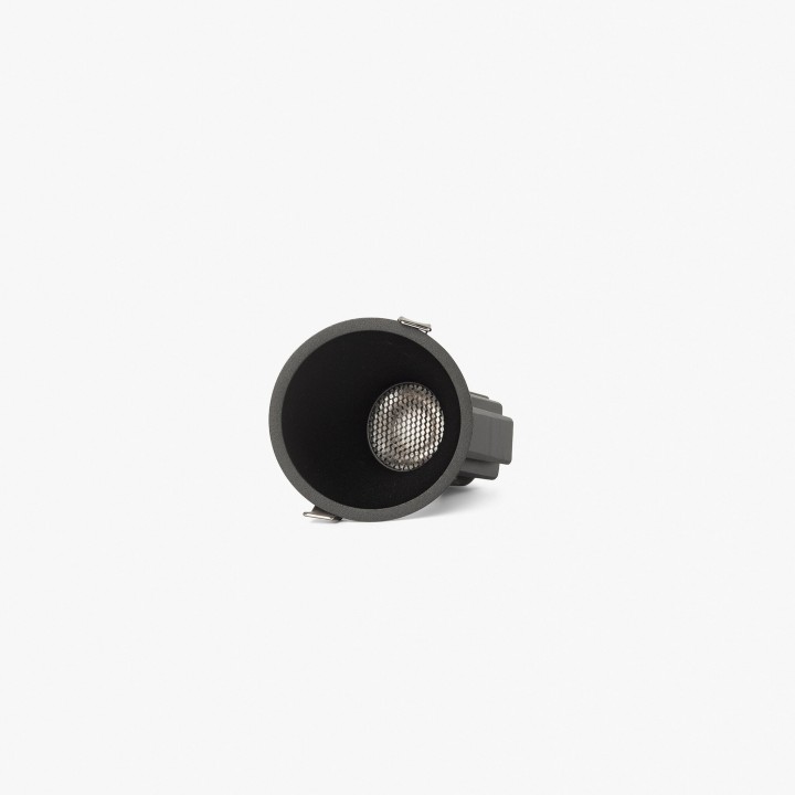 Faro TULIPA downlight empotrable negro asimétrico 7W 36° 4000K CRI90 casambi