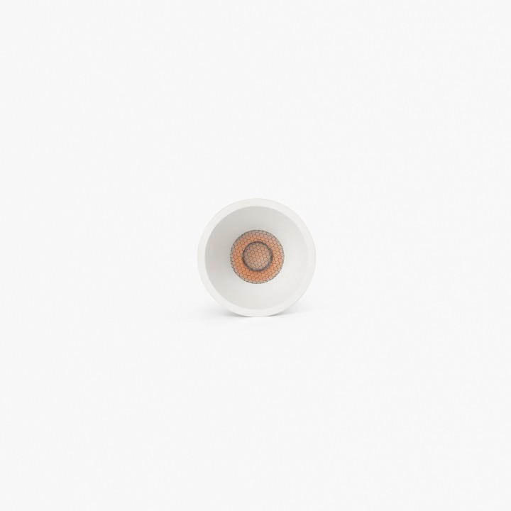 Faro TULIPA downlight empotrable blanco 7W 55° 2700K CRI90 triac IP44